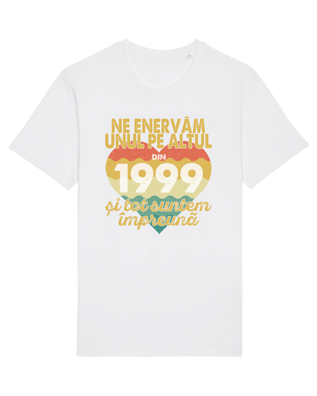 Tricou mânecă scurtă Unisex Rocker White