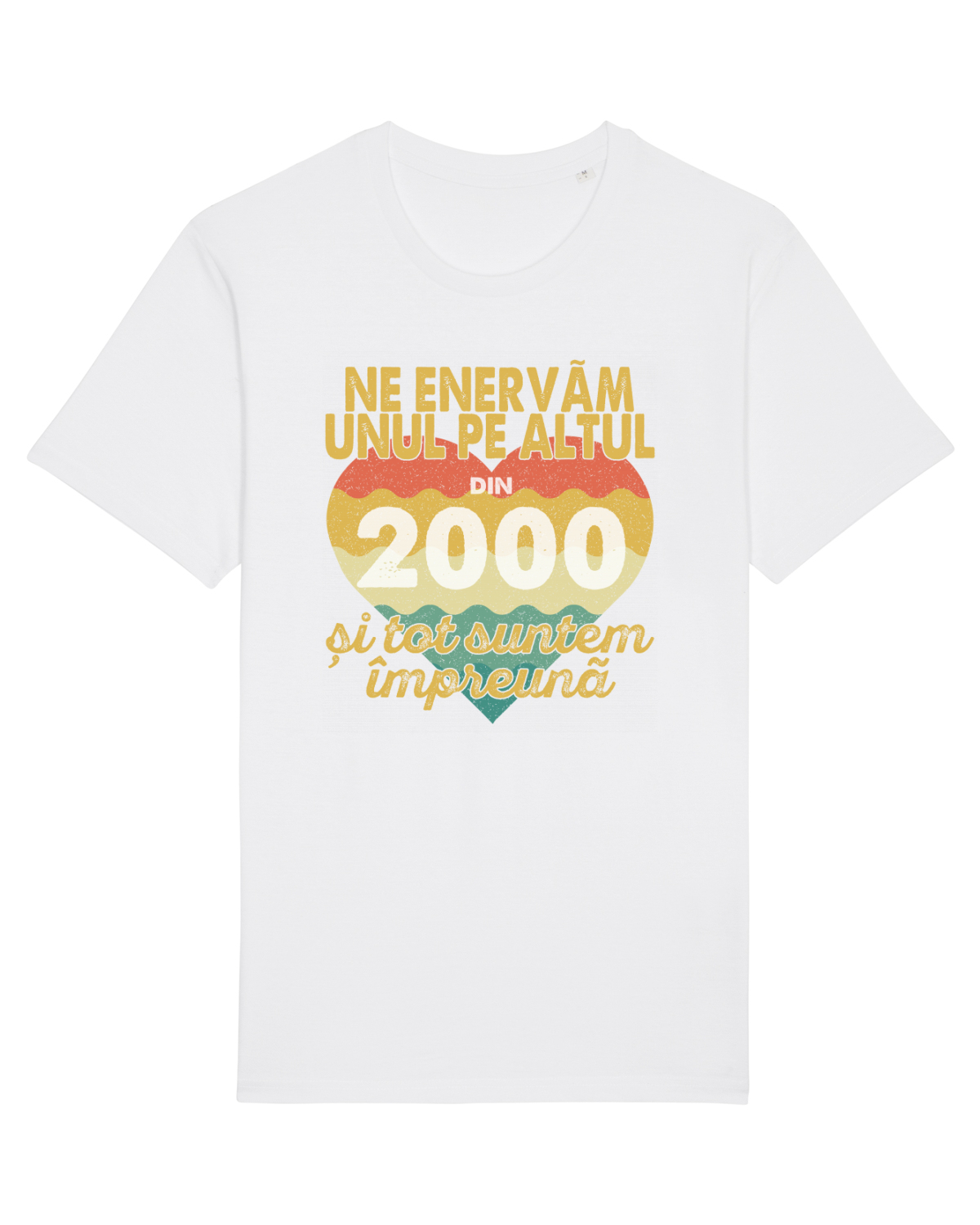 Tricou mânecă scurtă Unisex Rocker White