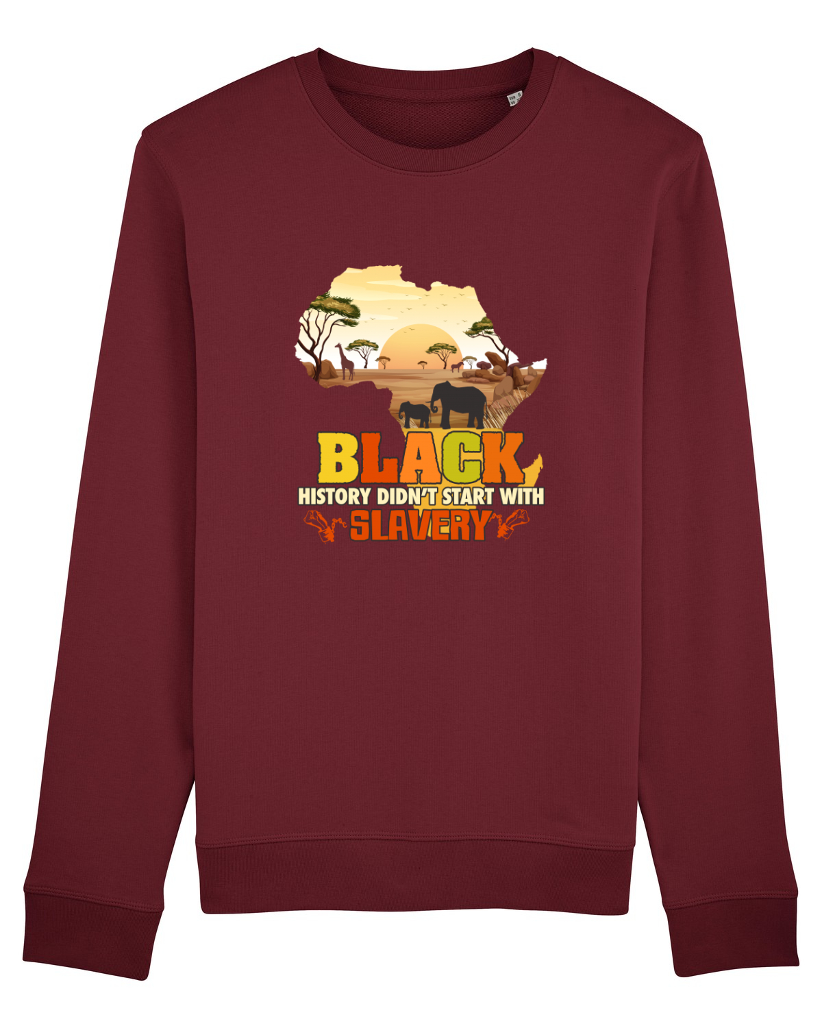 Bluză mânecă lungă Unisex Rise Burgundy