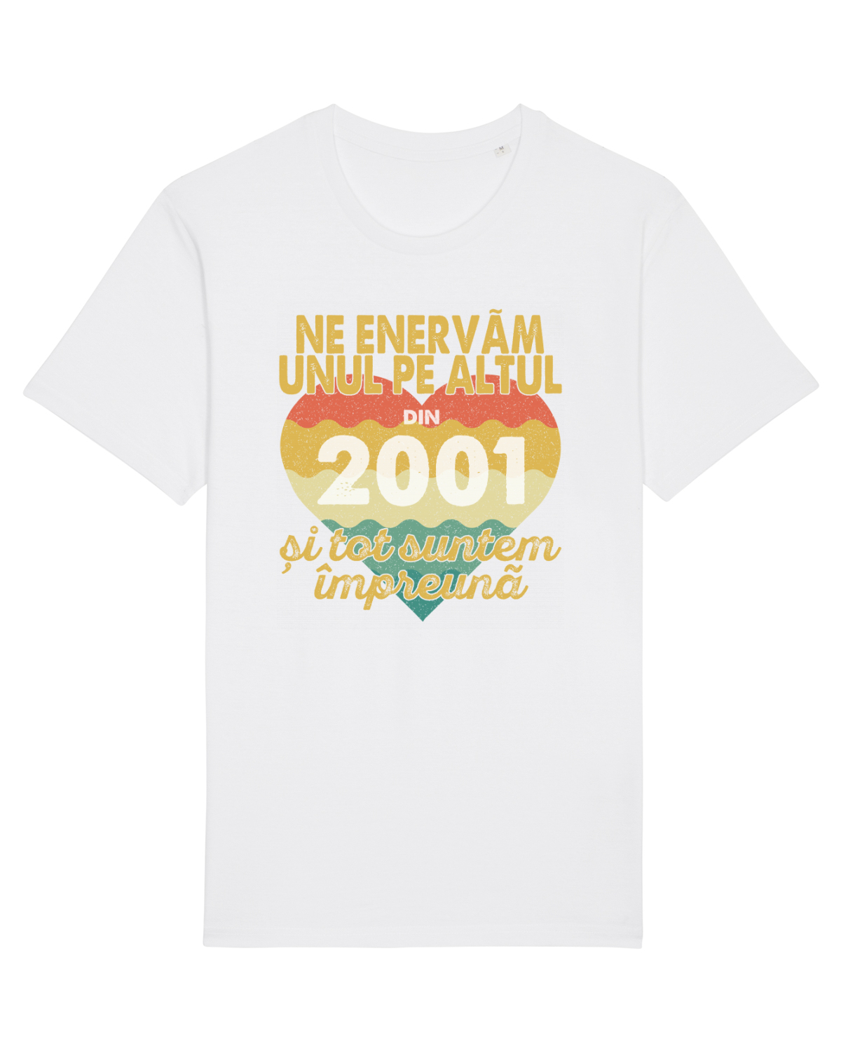Tricou mânecă scurtă Unisex Rocker White