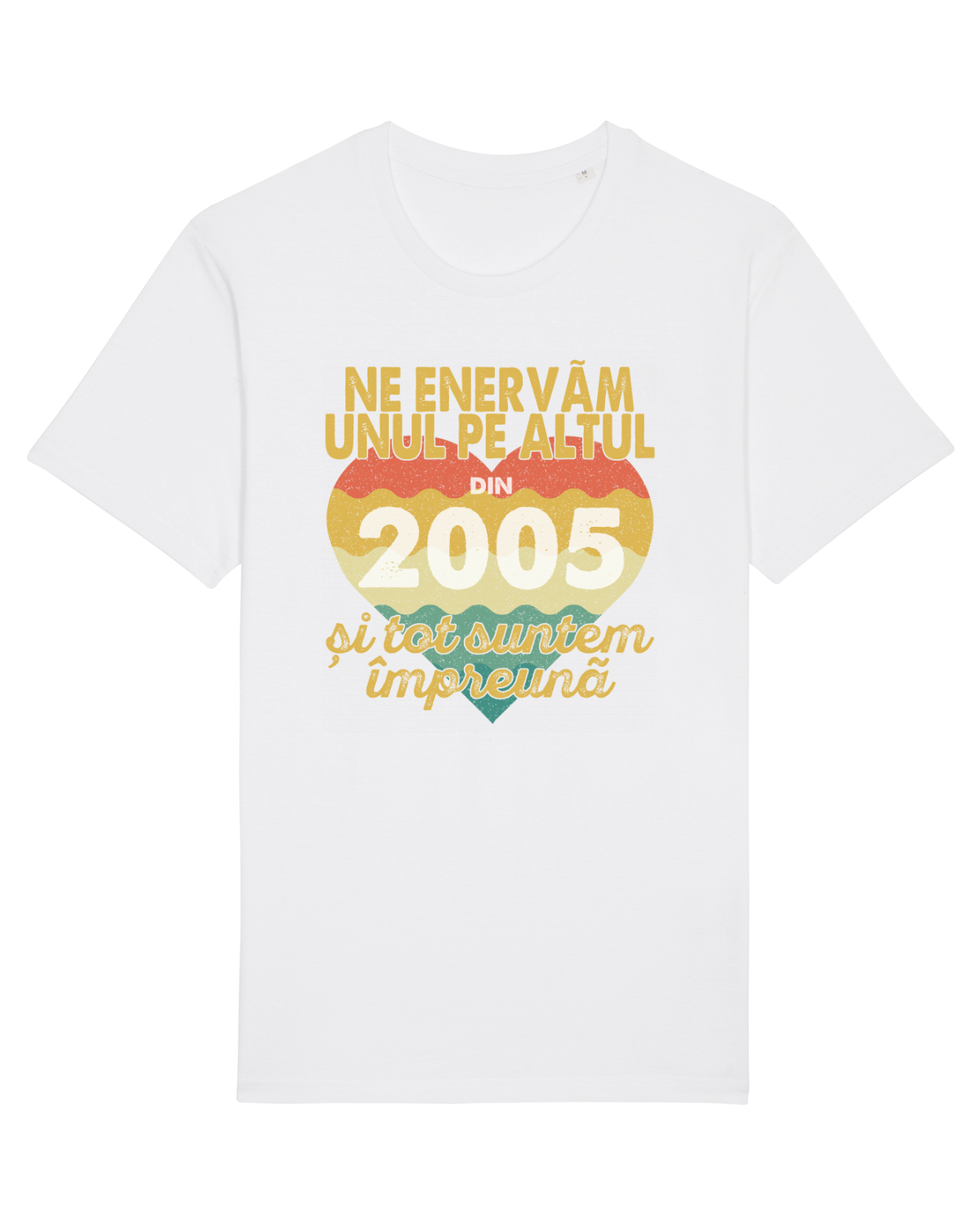 Tricou mânecă scurtă Unisex Rocker White