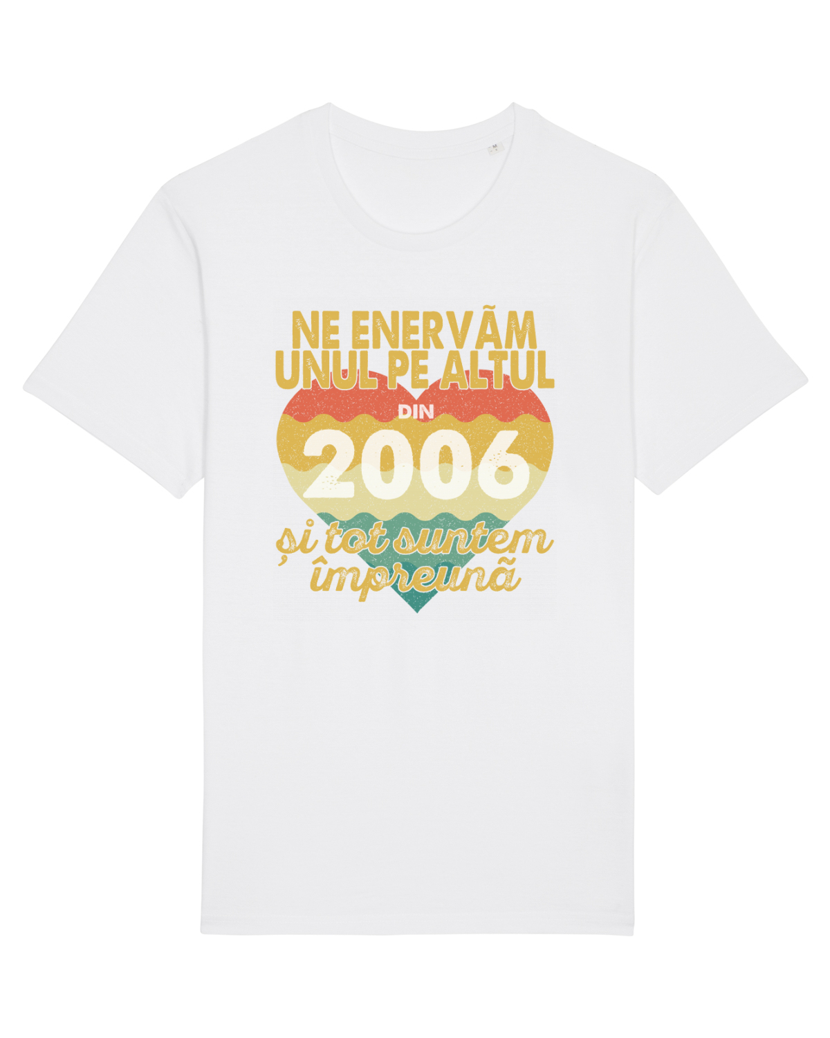 Tricou mânecă scurtă Unisex Rocker White