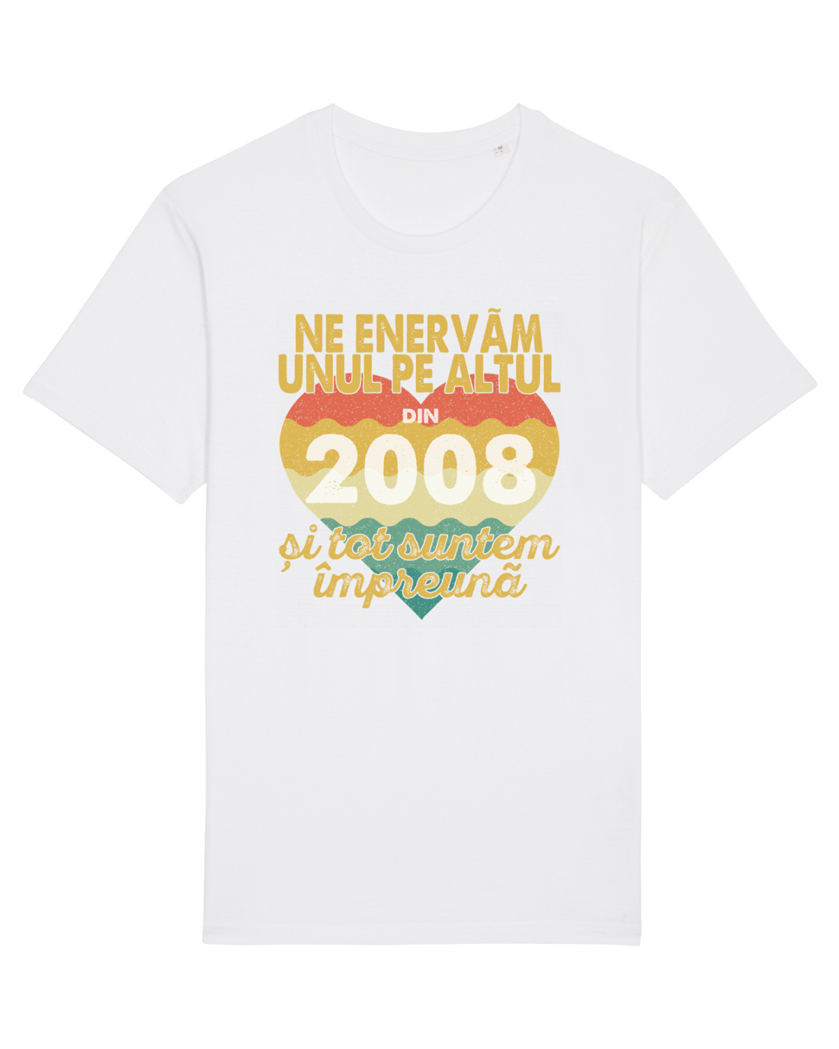 Tricou mânecă scurtă Unisex Rocker White