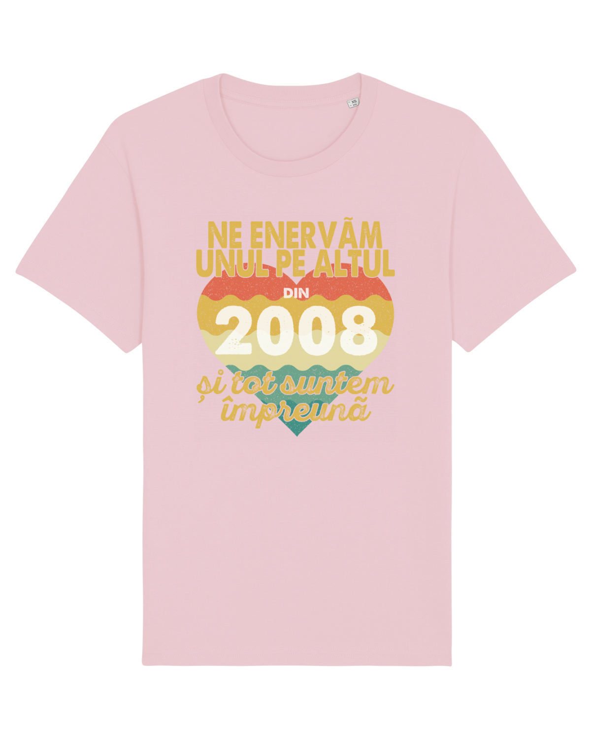 Tricou mânecă scurtă Unisex Rocker Cotton Pink