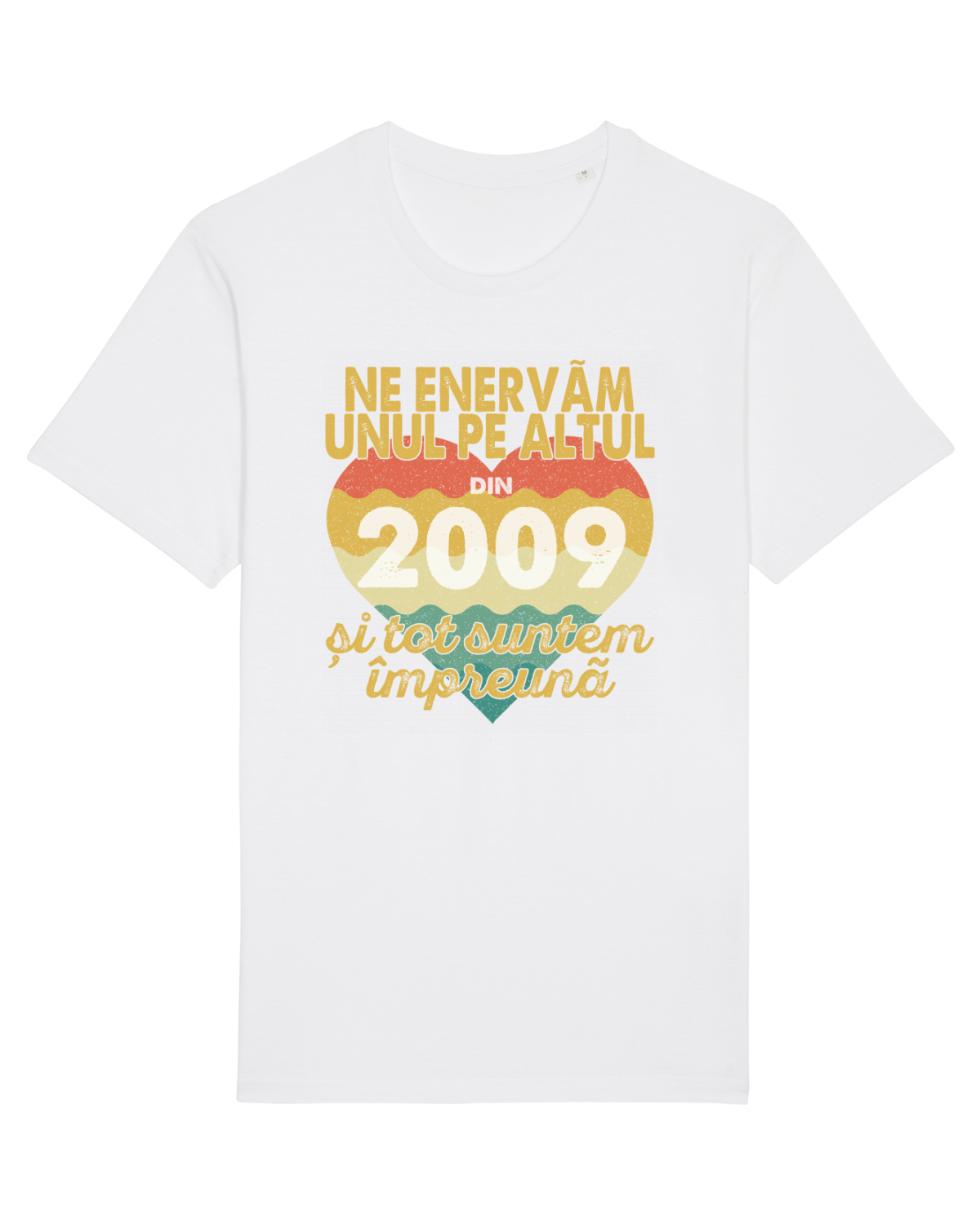 Tricou mânecă scurtă Unisex Rocker White