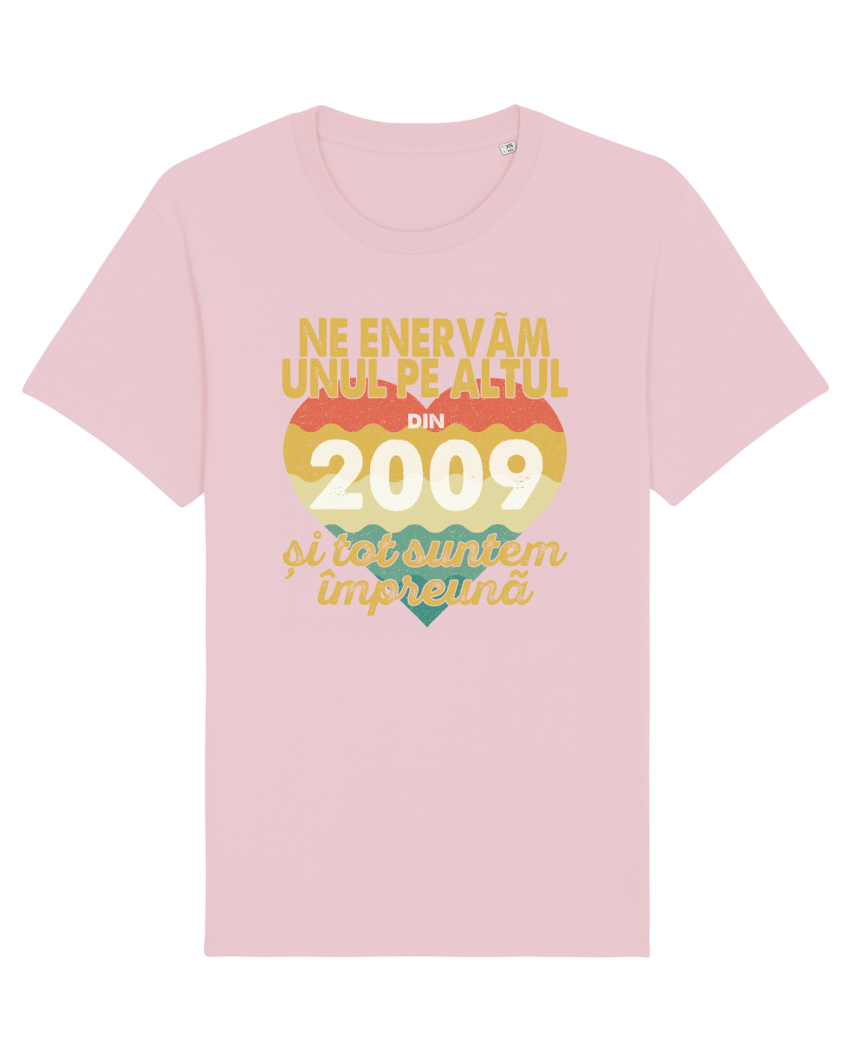 Tricou mânecă scurtă Unisex Rocker Cotton Pink