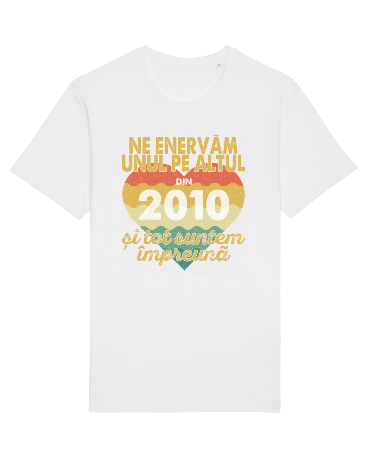 Tricou mânecă scurtă Unisex Rocker White