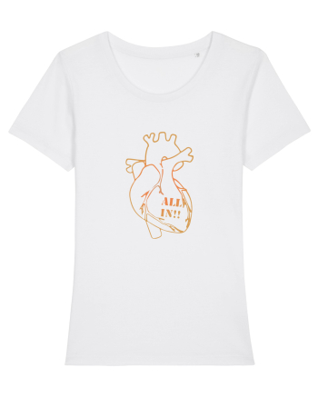 All in heart. White