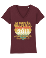 Ne enervam unul pe altul din 2011 si tot suntem impreuna Tricou mânecă scurtă guler V Damă Evoker