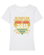Ne enervam unul pe altul din 2011 si tot suntem impreuna Tricou mânecă scurtă guler larg fitted Damă Expresser