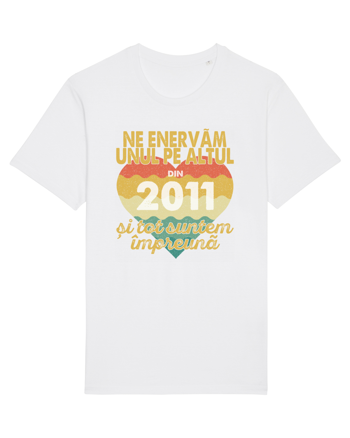 Tricou mânecă scurtă Unisex Rocker White