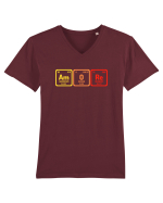 AMORE Tricou mânecă scurtă guler V Bărbat Presenter