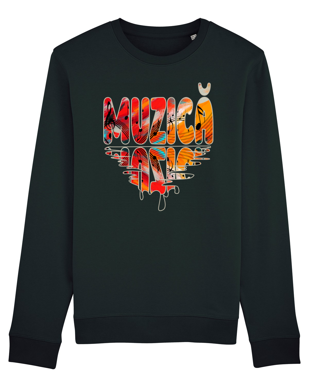 Bluză mânecă lungă Unisex Rise Black
