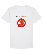 Nu fi cârnat Tricou mânecă scurtă guler larg Bărbat Skater
