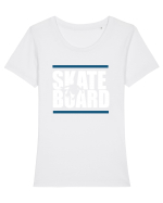 SKATE BOARD Tricou mânecă scurtă guler larg fitted Damă Expresser
