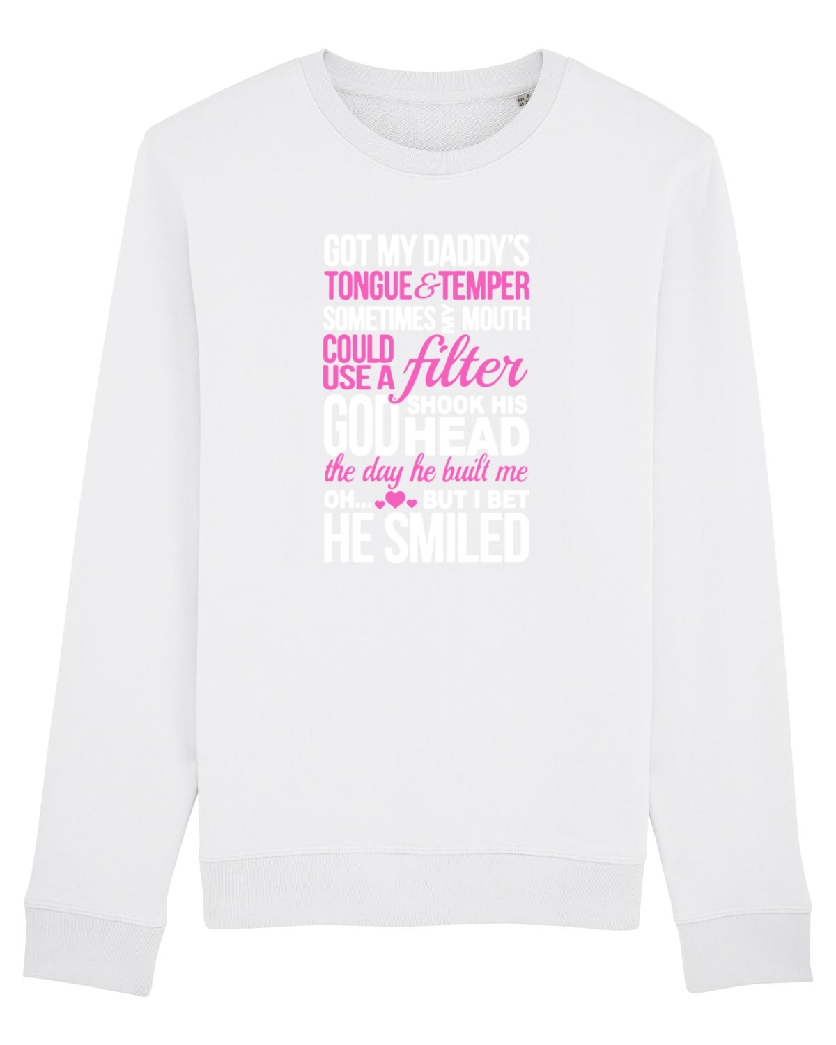 Bluză mânecă lungă Unisex Rise White