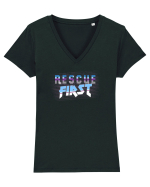 Rescue First Tricou mânecă scurtă guler V Damă Evoker