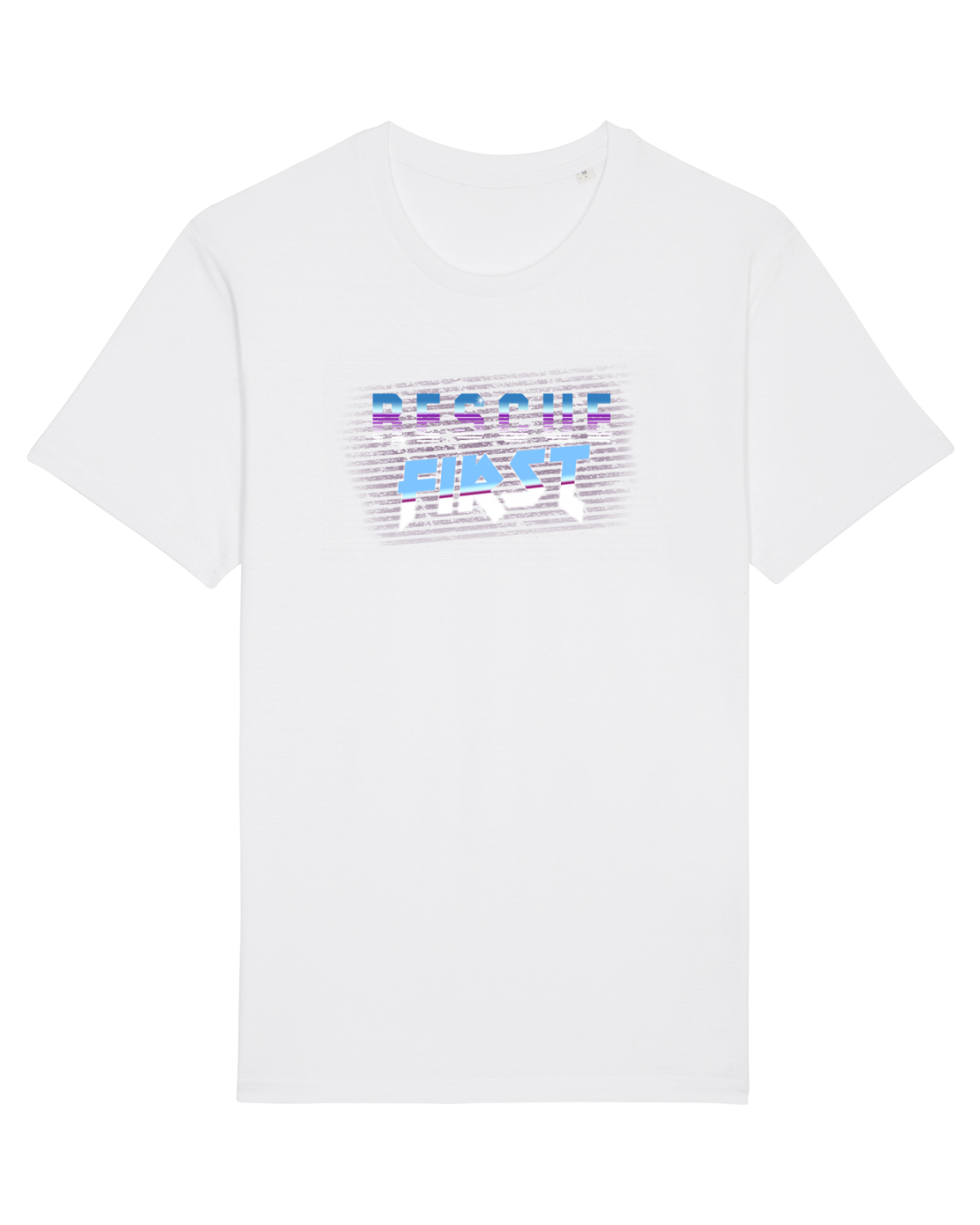 Tricou mânecă scurtă Unisex Rocker White