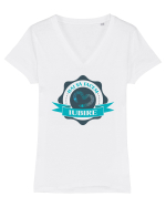 Hai să facem iubire no 1 Tricou mânecă scurtă guler V Damă Evoker