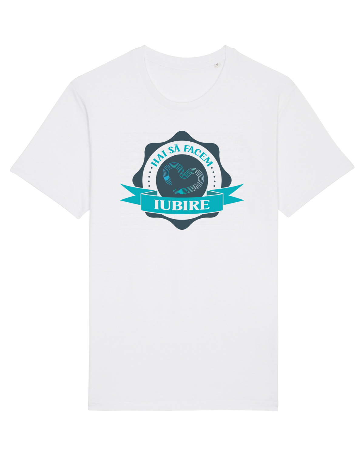 Tricou mânecă scurtă Unisex Rocker White