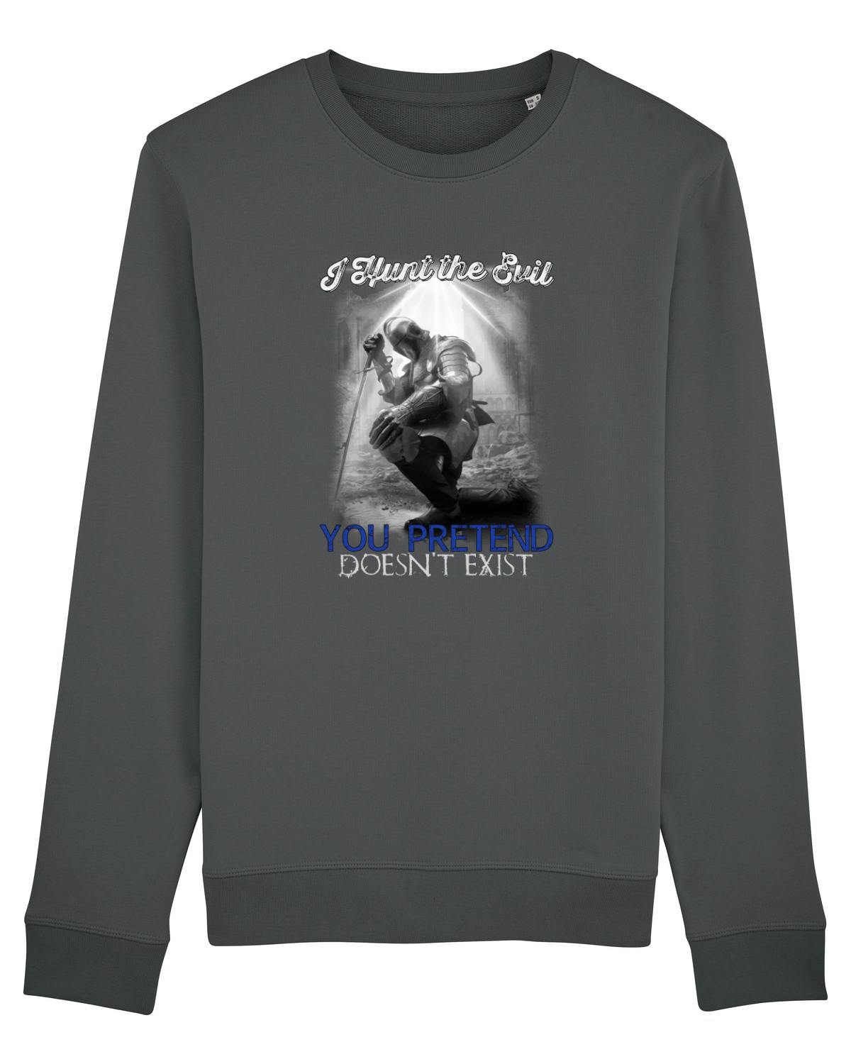 Bluză mânecă lungă Unisex Rise Anthracite