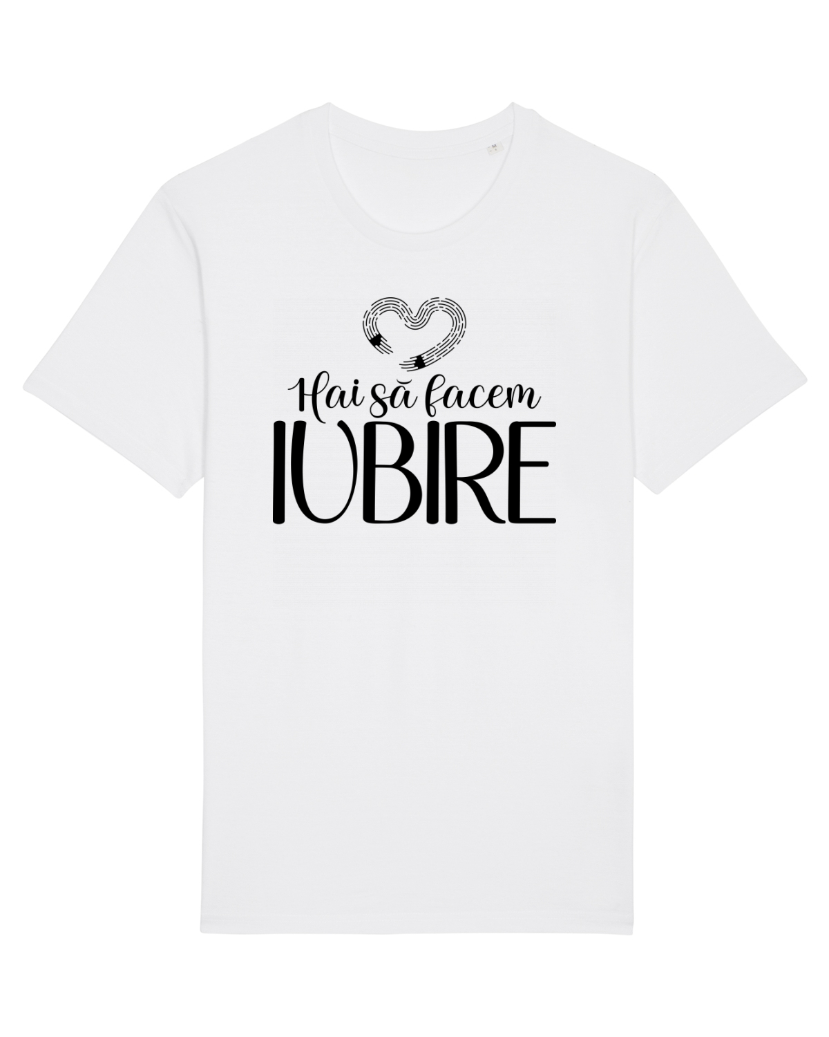 Tricou mânecă scurtă Unisex Rocker White