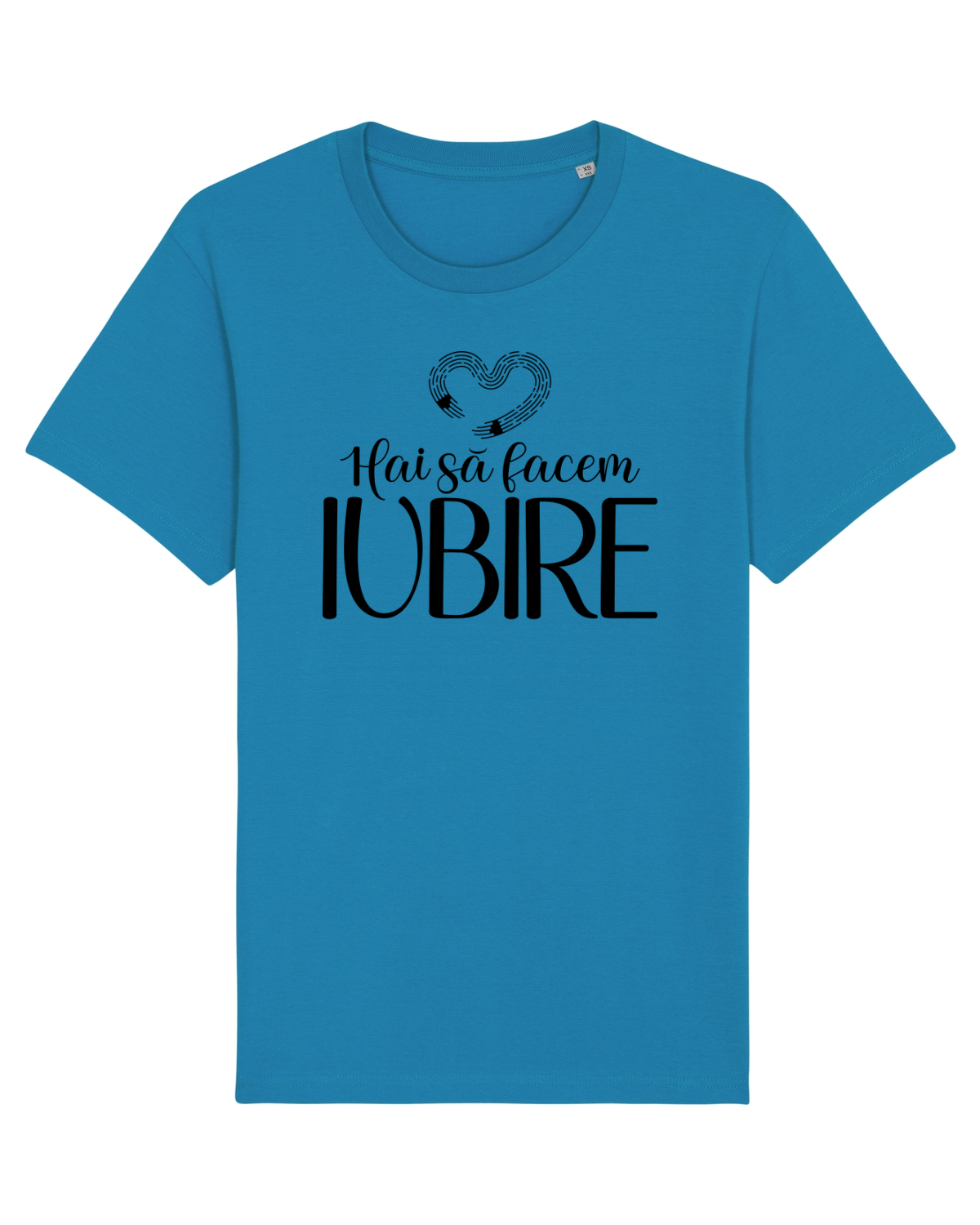 Tricou mânecă scurtă Unisex Rocker Azur