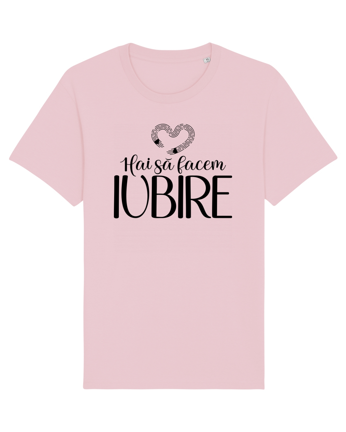 Tricou mânecă scurtă Unisex Rocker Cotton Pink