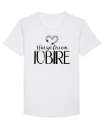 Hai să facem iubire no 4 Tricou mânecă scurtă guler larg Bărbat Skater
