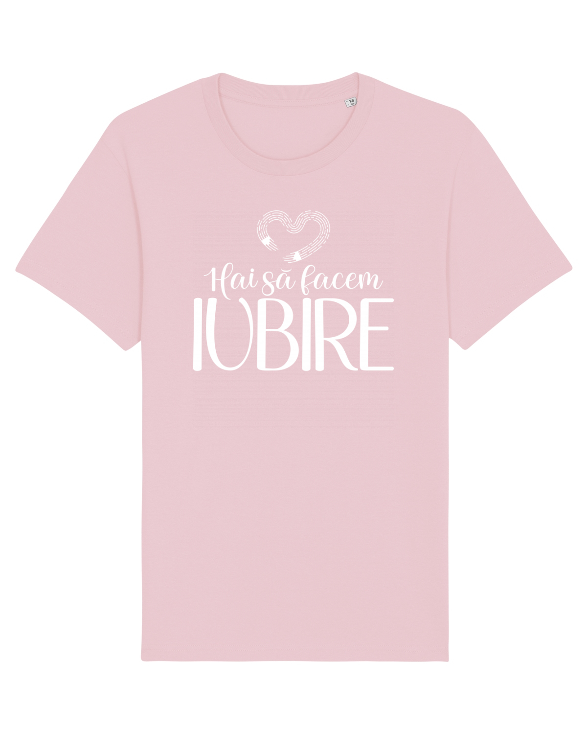 Tricou mânecă scurtă Unisex Rocker Cotton Pink
