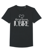 Hai să facem iubire no 5 Tricou mânecă scurtă guler larg Bărbat Skater