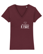 Hai să facem iubire no 7 Tricou mânecă scurtă guler V Damă Evoker