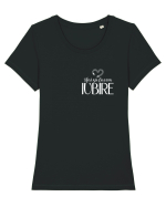 Hai să facem iubire no 7 Tricou mânecă scurtă guler larg fitted Damă Expresser