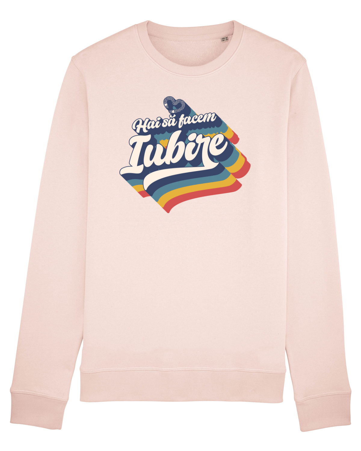 Bluză mânecă lungă Unisex Rise Candy Pink