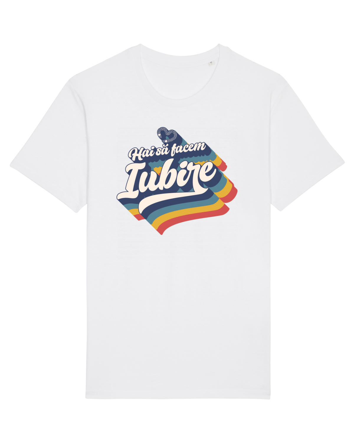 Tricou mânecă scurtă Unisex Rocker White