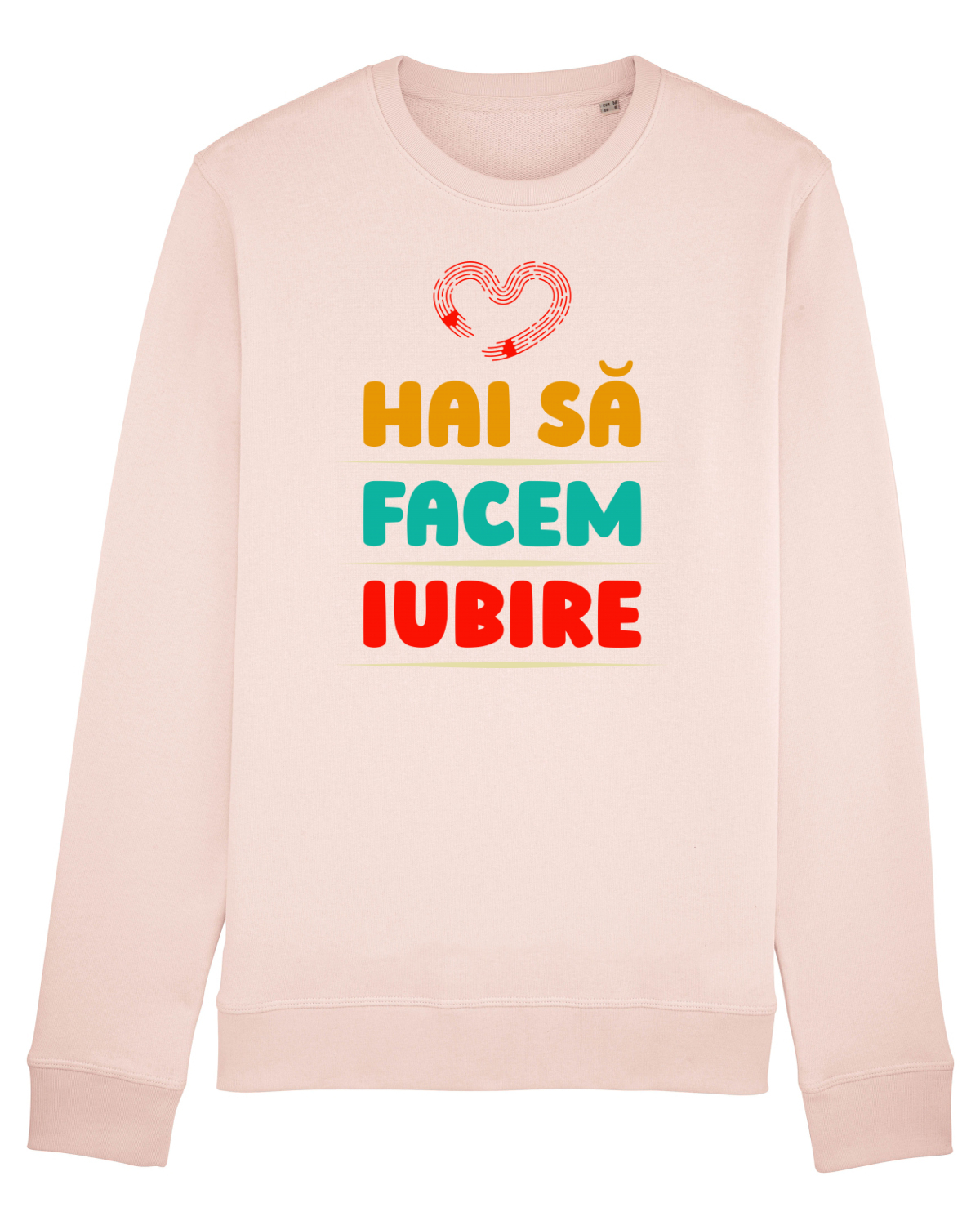Bluză mânecă lungă Unisex Rise Candy Pink