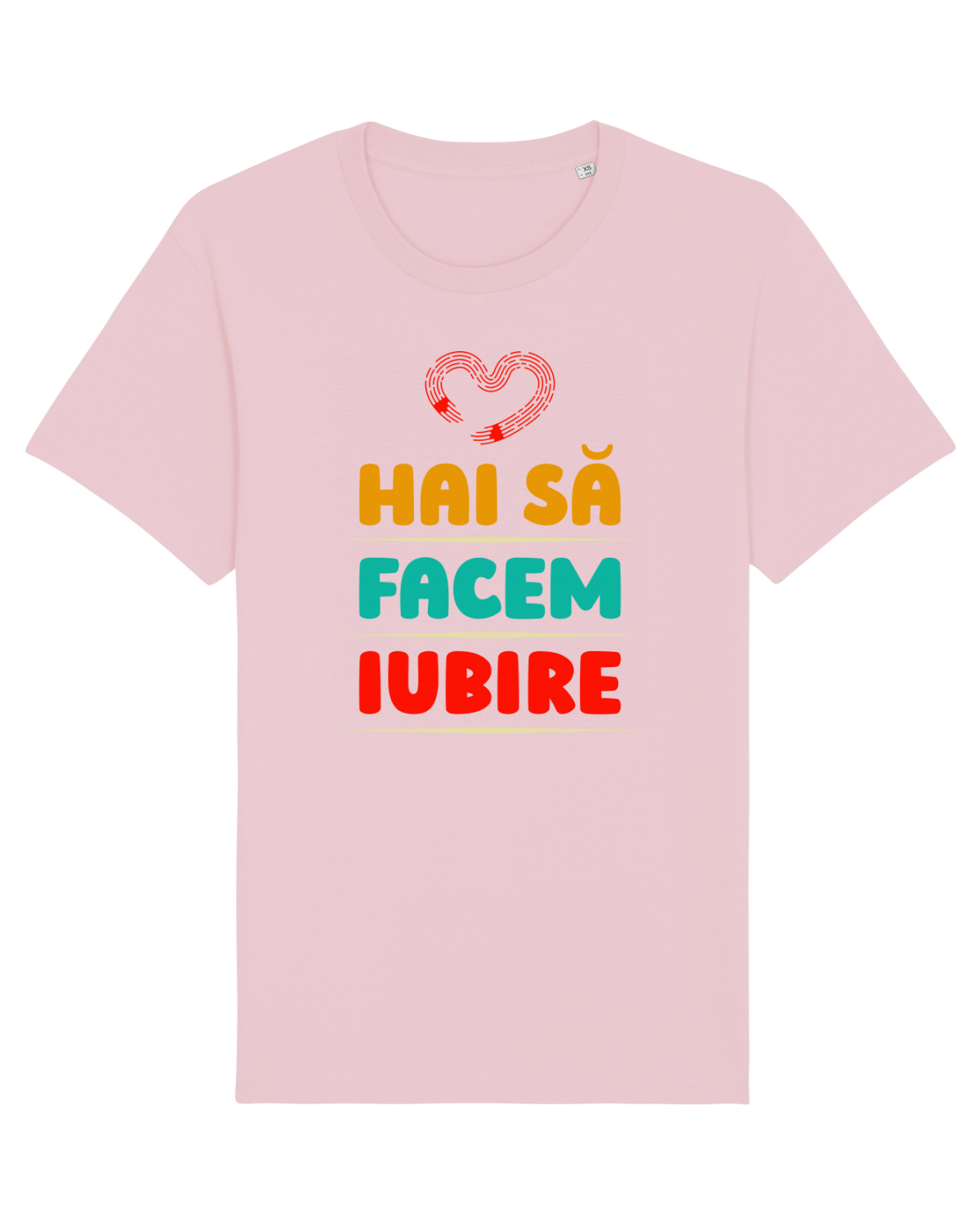 Tricou mânecă scurtă Unisex Rocker Cotton Pink