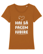 Hai să facem iubire no 10 Tricou mânecă scurtă guler larg fitted Damă Expresser