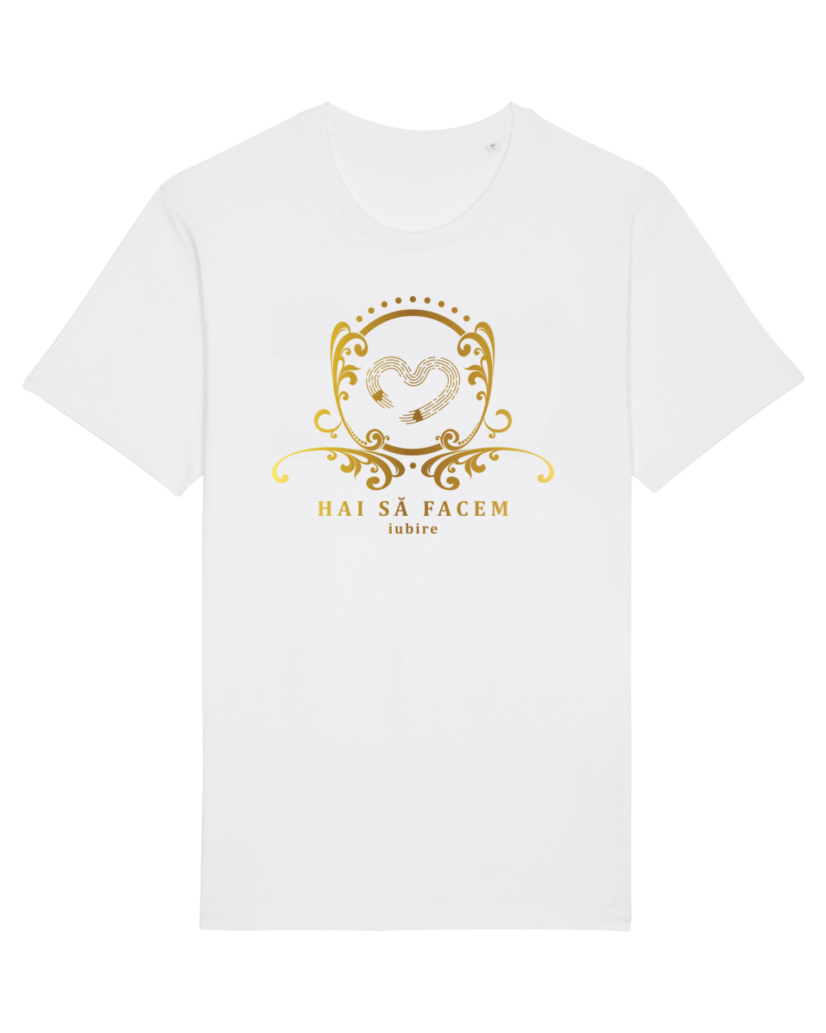 Tricou mânecă scurtă Unisex Rocker White