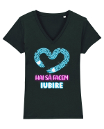 Hai să facem iubire no 13 Tricou mânecă scurtă guler V Damă Evoker