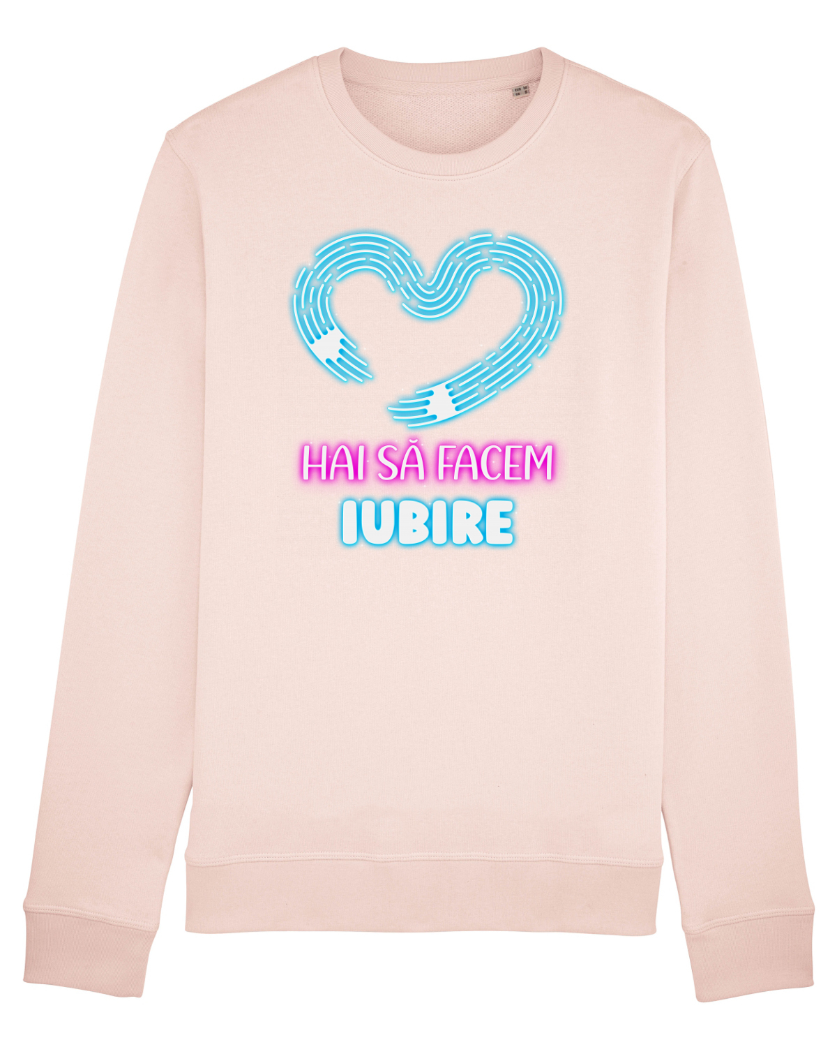 Bluză mânecă lungă Unisex Rise Candy Pink