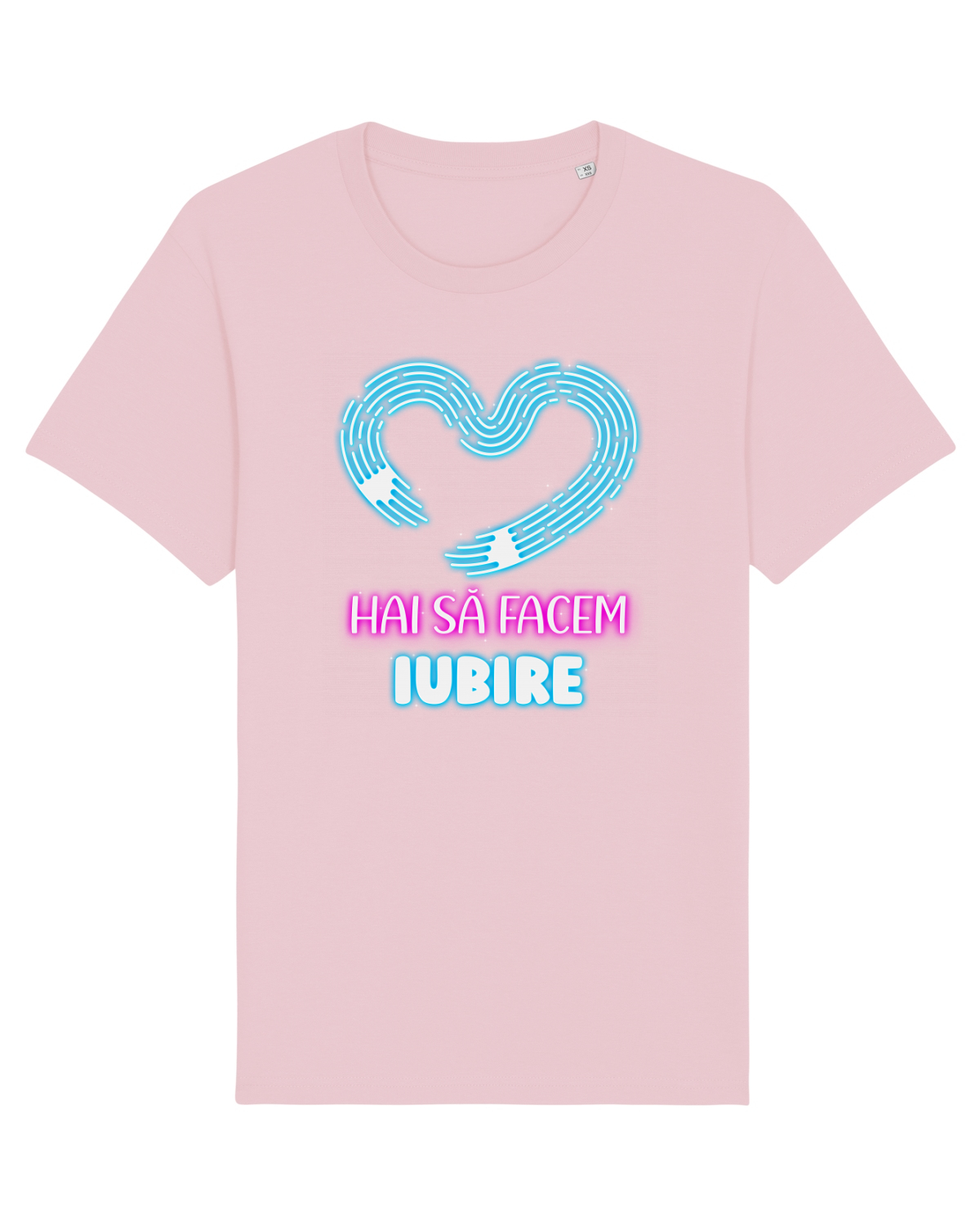 Tricou mânecă scurtă Unisex Rocker Cotton Pink