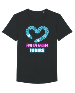 Hai să facem iubire no 13 Tricou mânecă scurtă guler larg Bărbat Skater