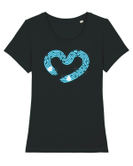 Hai să facem iubire no 14 Tricou mânecă scurtă guler larg fitted Damă Expresser