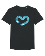 Hai să facem iubire no 14 Tricou mânecă scurtă guler larg Bărbat Skater