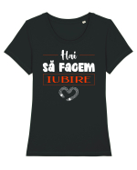Hai să facem iubire no 15 Tricou mânecă scurtă guler larg fitted Damă Expresser
