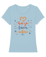 Hai să facem iubire no 17 Tricou mânecă scurtă guler larg fitted Damă Expresser