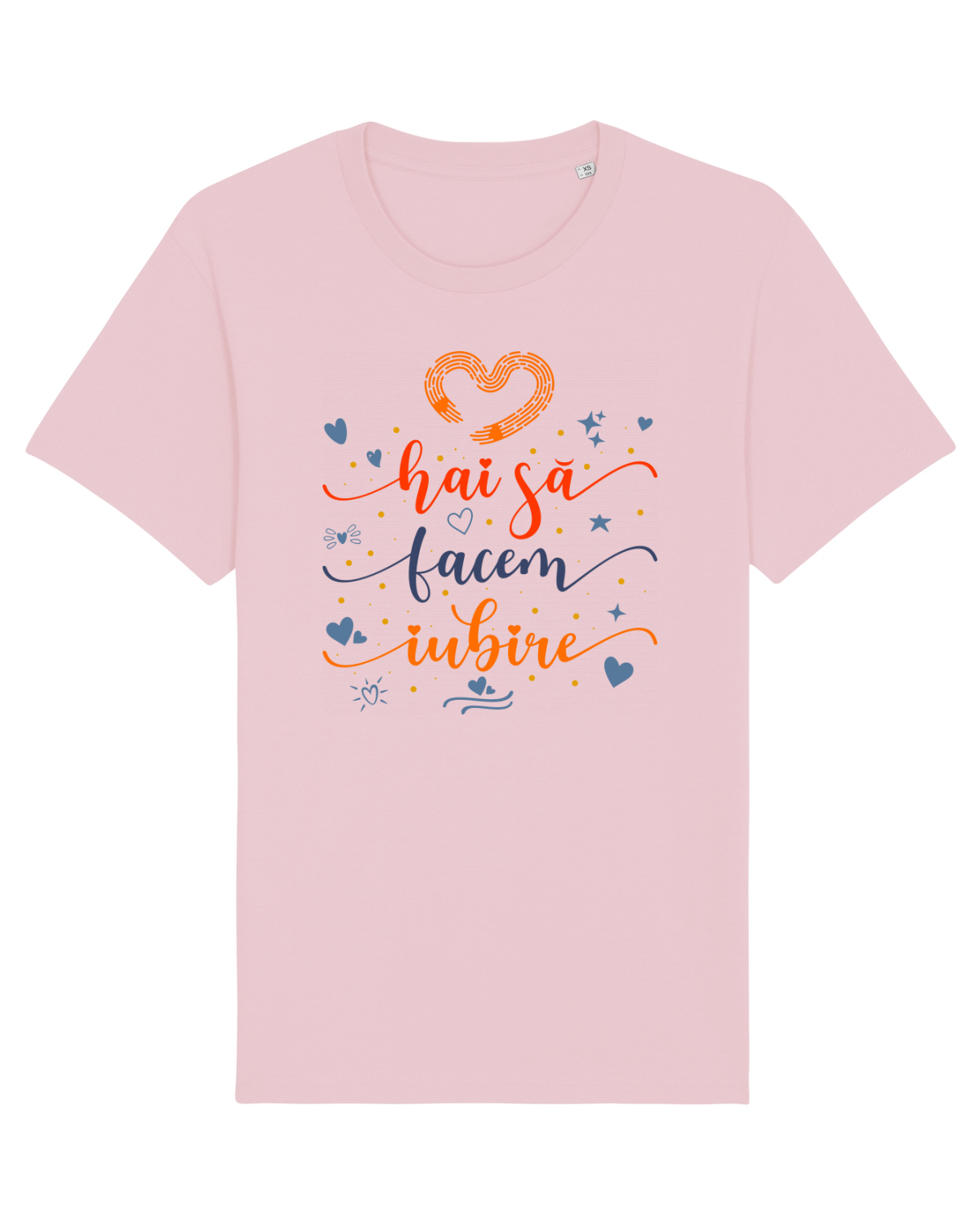 Tricou mânecă scurtă Unisex Rocker Cotton Pink
