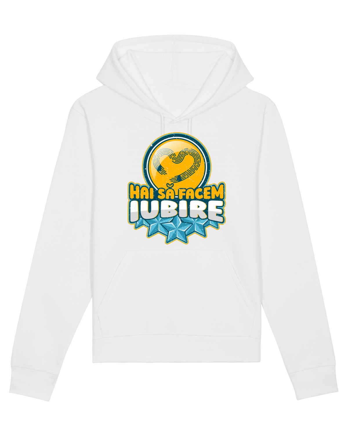 Hanorac Unisex Drummer White