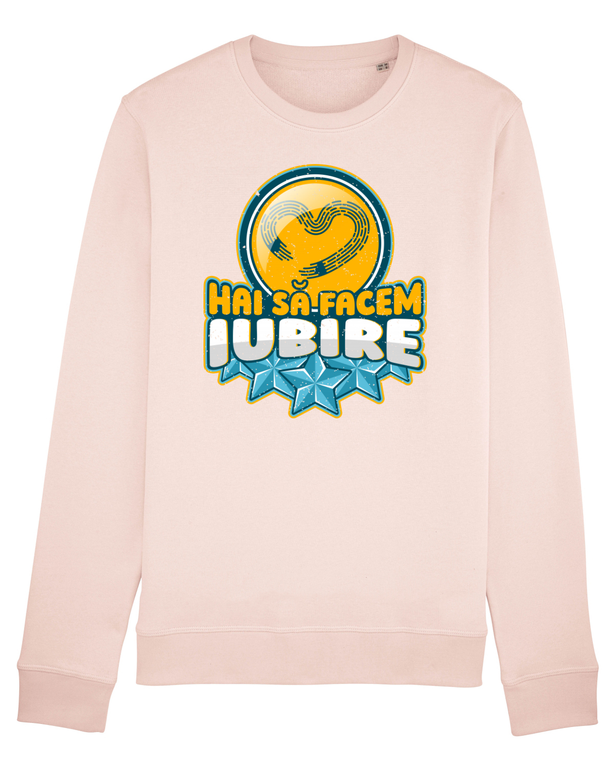 Bluză mânecă lungă Unisex Rise Candy Pink